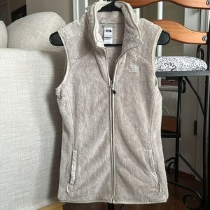 The North Face Fuzzy Vest (Small, Cream)